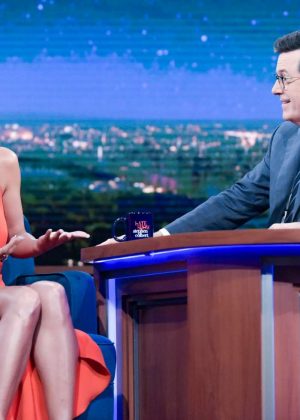 Rosario Dawson on 'The Late Show with Stephen Colbert' in New York